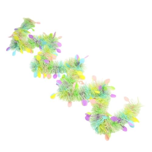 SHBHWS 2/4 stücke Frühling Ostern Girlanden Streifen Lametta Ostern DIY Kranz Handwerk Ostern Dekor Hause Hängen Ornament Geburtstag Party Geschenk(2pcs) von SHBHWS