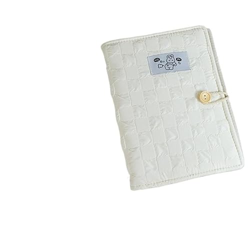 SHBHWS Stoffnudel-Handbuch, kleines Notizbuch im frischen Stil, einfaches Mädchen-Quadrat-Loseblatt-Handbuch(A5-15) von SHBHWS
