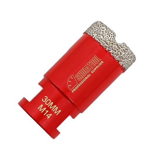 Diamant Fliesenbohrer 30mm - M14 Diamantbohrer Lochsäge für Fliesen Porzellan Keramik Marmor Granit Bohrungen, für Winkelschleifer Diamant Fliesenbohrer 30mm - M14 Diamantbohrer Lochsäge für Fliesen Porzellan Keramik Marmor Granit Bohrungen, für Winkelschleifer von SHDIATOOL