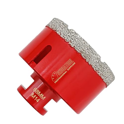 SHDIATOOL Diamant-Bohrkrone Durchmesser 68mm M14 Gewinde für Porzellan Fliese Keramik Granit Marmor Trockenbohren SHDIATOOL Diamant-Bohrkrone Durchmesser 68mm M14 Gewinde für Porzellan Fliese Keramik Granit Marmor Trockenbohren von SHDIATOOL