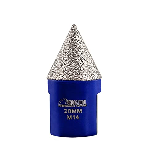 SHDIATOOL Diamant-Fasenfräser 20 mm x M14 Senkbohrer für Fliesen, Marmor, Keramik, Feinbearbeitung, Reinigung, Vergrößerung vorhandener Löcher SHDIATOOL Diamant-Fasenfräser 20 mm x M14 Senkbohrer für Fliesen, Marmor, Keramik, Feinbearbeitung, Reinigung, Vergrößerung vorhandener Löcher von SHDIATOOL