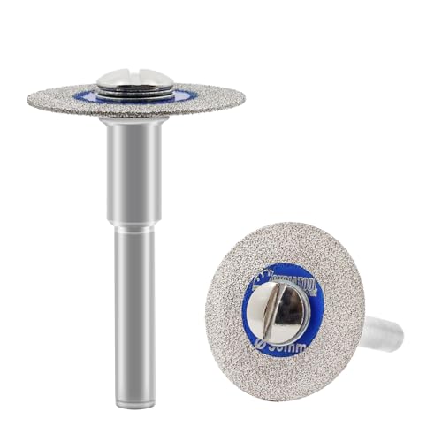 SHDIATOOL Diamant-Glas-Trennscheibe, 30mm Mini-Diamant-Sägeblätter mit 6mm Schaft für Fliesen, Keramik, Porzellan, Marmor, Granit, Kunststein auf Bohrmaschine 2er-Pack SHDIATOOL Diamant-Glas-Trennscheibe, 30mm Mini-Diamant-Sägeblätter mit 6mm Schaft für Fliesen, Keramik, Porzellan, Marmor, Granit, Kunststein auf Bohrmaschine 2er-Pack von SHDIATOOL