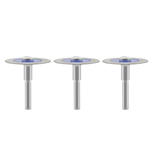 SHDIATOOL Diamant-Glas-Trennscheibe, 40mm Mini-Diamant-Sägeblätter mit 6mm Schaft für Fliesen, Keramik, Porzellan, Marmor, Granit, Kunststein auf Bohrmaschine 3er-Pack SHDIATOOL Diamant-Glas-Trennscheibe, 40mm Mini-Diamant-Sägeblätter mit 6mm Schaft für Fliesen, Keramik, Porzellan, Marmor, Granit, Kunststein auf Bohrmaschine 3er-Pack von SHDIATOOL