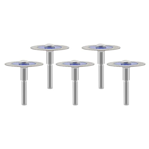 SHDIATOOL Diamant-Glas-Trennscheibe, 50mm Mini-Diamant-Sägeblätter mit 6mm Schaft für Fliesen, Keramik, Porzellan, Marmor, Granit, Kunststein auf Bohrmaschine 5er-Pack SHDIATOOL Diamant-Glas-Trennscheibe, 50mm Mini-Diamant-Sägeblätter mit 6mm Schaft für Fliesen, Keramik, Porzellan, Marmor, Granit, Kunststein auf Bohrmaschine 5er-Pack von SHDIATOOL