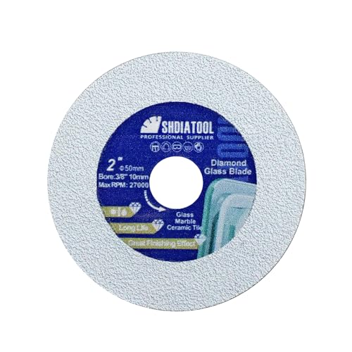 SHDIATOOL Diamant-Glas-Trennscheibe 50mm Sägeblatt, Ultradünne Trennscheibe für Fliese Keramik Porzellan Marmor 50mm von SHDIATOOL