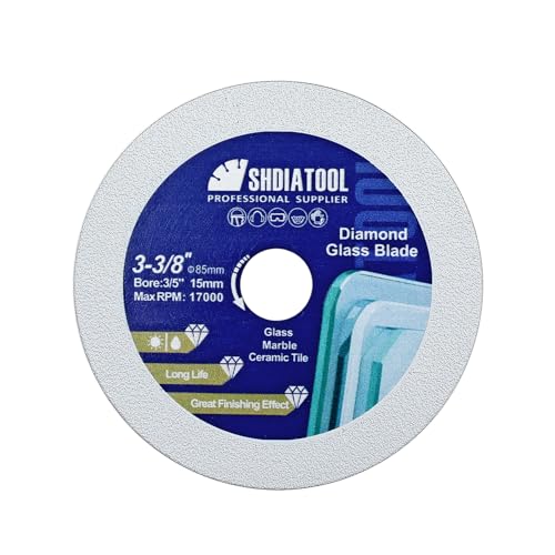 SHDIATOOL Diamant-Glas-Trennscheibe 85mm Sägeblatt, Ultradünne Trennscheibe für Fliese Keramik Porzellan Marmor 85mm SHDIATOOL Diamant-Glas-Trennscheibe 85mm Sägeblatt, Ultradünne Trennscheibe für Fliese Keramik Porzellan Marmor 85mm von SHDIATOOL