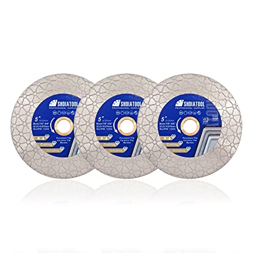 SHDIATOOL Diamant-Sägeblatt Fliesen-Trennscheibe Rad 115mm Dreiecke Form für Schneiden und Schleifen Porzellan Fliesen Granit Marmor Keramik Mauerwerk, 3pcs SHDIATOOL Diamant-Sägeblatt Fliesen-Trennscheibe Rad 115mm Dreiecke Form für Schneiden und Schleifen Porzellan Fliesen Granit Marmor Keramik Mauerwerk, 3pcs von SHDIATOOL