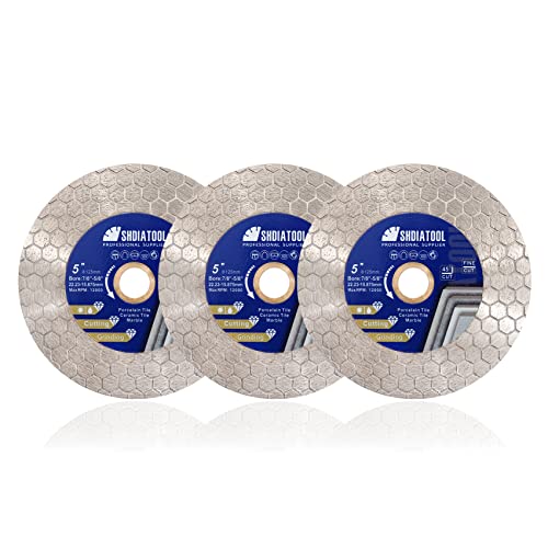 SHDIATOOL Diamant-Sägeblatt Fliesen-Trennscheibe Rad 125mm Hexagon Form für Schneiden und Schleifen Porzellan Fliesen Granit Marmor Keramik Mauerwerk, 3pcs SHDIATOOL Diamant-Sägeblatt Fliesen-Trennscheibe Rad 125mm Hexagon Form für Schneiden und Schleifen Porzellan Fliesen Granit Marmor Keramik Mauerwerk, 3pcs von SHDIATOOL