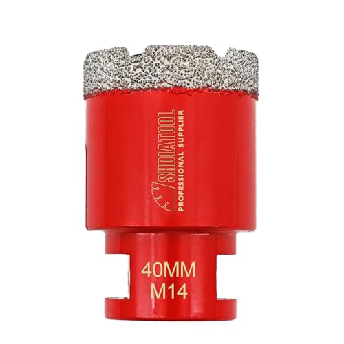 SHDIATOOL Diamant Trockenbohrmaschine Trockenbohrmaschine Trockenbohrmaschine aus Porzellan, Keramik, Fliesen, Granit, Marmor, für Winkelschleifer M14 SHDIATOOL Diamant Trockenbohrmaschine Trockenbohrmaschine Trockenbohrmaschine aus Porzellan, Keramik, Fliesen, Granit, Marmor, für Winkelschleifer M14 von SHDIATOOL
