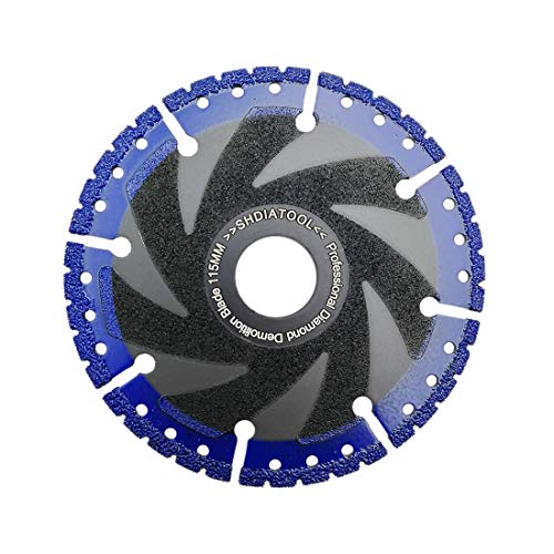 SHDIATOOL Diamantscheibe 115mm / 4,5 Zoll Allzweck Sägeblatt für Stahlbeton Metall Alu Bewehrung Eisen PVC Alle harten Materialien von SHDIATOOL