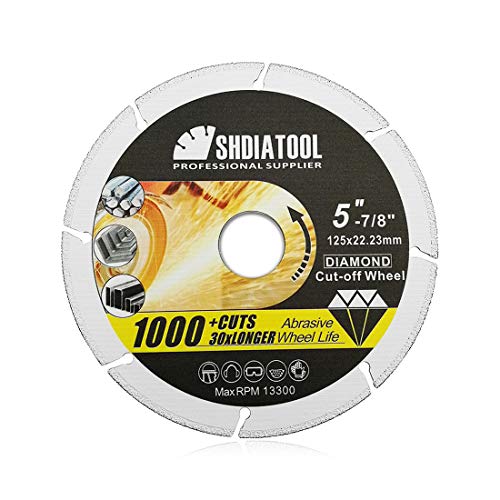 SHDIATOOL Metall Diamant Trennscheibe 125mm für Stahlrohr Eisen Stahlwinkel Stahl Vakuumgelötete Sägeblatt SHDIATOOL Metall Diamant Trennscheibe 125mm für Stahlrohr Eisen Stahlwinkel Stahl Vakuumgelötete Sägeblatt von SHDIATOOL
