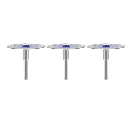 SHDIATOOL Mini Diamant Glas Trennscheibe mit 3pcs 6mm Schaft 50mm Diamant-Sägeblätter zum Schneiden von Glas Jade Kristall Keramik 3pcs von SHDIATOOL