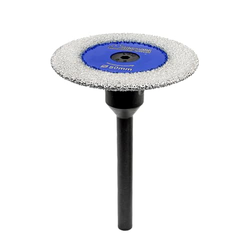 SHDIATOOL Steinschnitzscheibe mit 6mm Schaft 50mm Diamant Sägeblätter Schneiden Schleifen Scheibe für Marmor Granit Kunststein von SHDIATOOL