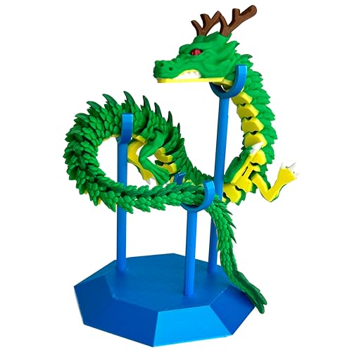 SHEETA Shenron 3D-gedruckte bewegliche Drachenfigur mit Präsentationsständer, 45 cm flexible Shenlong Schreibtischdekoration, Tortenaufsatz & Fidget Spielzeug SHEETA Shenron 3D-gedruckte bewegliche Drachenfigur mit Präsentationsständer, 45 cm flexible Shenlong Schreibtischdekoration, Tortenaufsatz & Fidget Spielzeug von SHEETA
