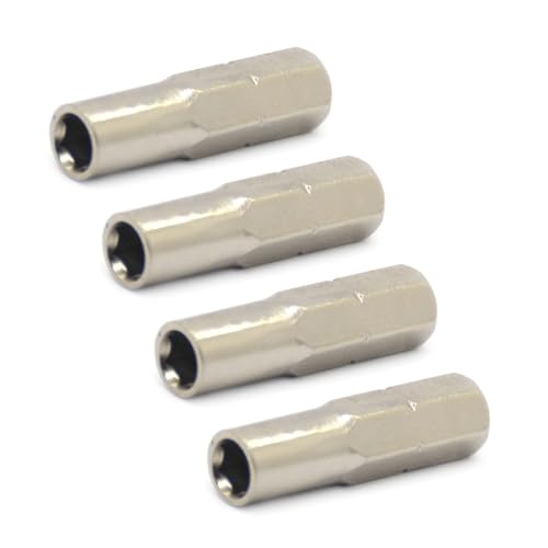 SHEGOTO Effizienter 6,35 mm auf 4 mm Adapter-Konverter, Konverter-Adapter, geeignet für Werkzeuganwendungen und Ausrüstung, aus Karbonstahl von SHEGOTO