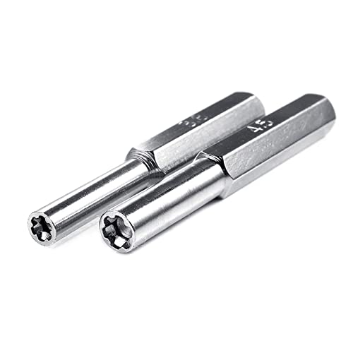 SHEGOTO Sicherheits-Schraubendreher-Bit, 3,8 mm & 4,5 mm, Schraubendreher, Sicherheitsspiel-Bits für N64 & Edelstahl von SHEGOTO