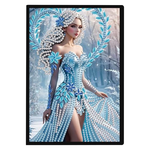 SHEGZHUC 14.5x21cm Diamond Painting Notizbuch A5 Blank Diamant Painting Notizbuch Diamant Malerei Notizbuch Diamond Painting Strass Special Spezialsteine Tagebuch Mädchen Geschenke(Engel Elfen Feen) von SHEGZHUC