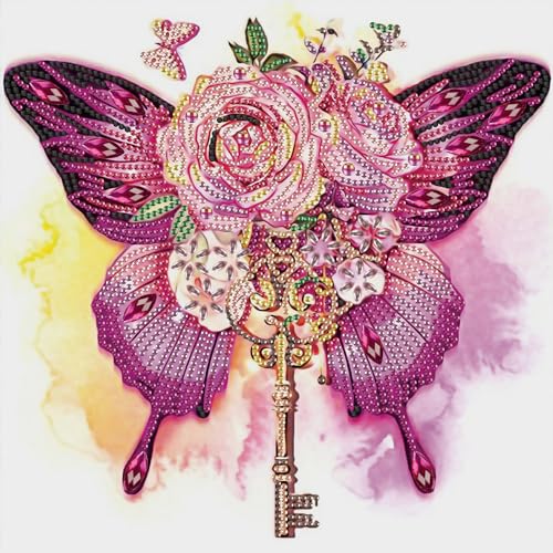 SHEGZHUC 30x30cm Diamond Painting Schmetterling Rosen Schlüssel Diamond Painting Strass Special Tiere Diamond Painting Spezialsteine Diamant Malerei Kunst Stickerei Kreuzstich Geschenk Wanddekoration SHEGZHUC 30x30cm Diamond Painting Schmetterling Rosen Schlüssel Diamond Painting Strass Special Tiere Diamond Painting Spezialsteine Diamant Malerei Kunst Stickerei Kreuzstich Geschenk Wanddekoration von SHEGZHUC