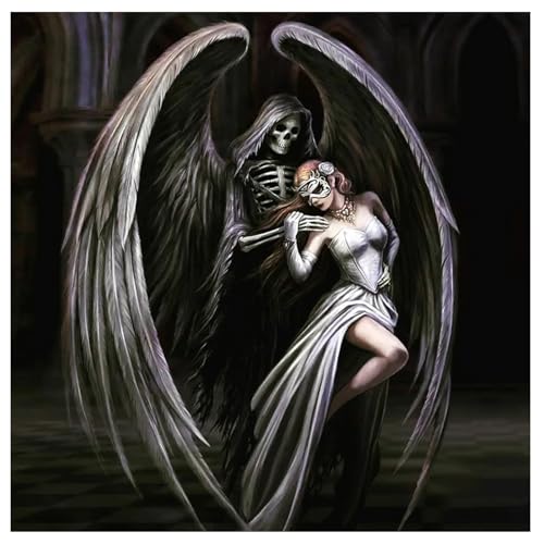 SHEGZHUC 40x40cm Eckige Steine Diamond Painting Totenkopf Frau Diamond Painting Engel und Teufel mit Flügel Weiß Schwarz Mosaik Diamant Malerei Kunst Stickerei Kreuzstich Bilder Geschenk Wand Dekor SHEGZHUC 40x40cm Eckige Steine Diamond Painting Totenkopf Frau Diamond Painting Engel und Teufel mit Flügel Weiß Schwarz Mosaik Diamant Malerei Kunst Stickerei Kreuzstich Bilder Geschenk Wand Dekor von SHEGZHUC