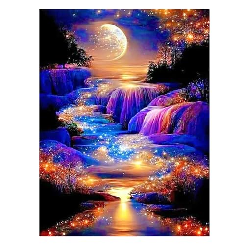 SHEGZHUC 40x50cm Diamond Painting Wasserfall Glitzer Diamond Painting Wasserfall Bunt Lila Diamond Painting Landschaft Mond Stickerei Kreuzstich Diamant Malerei Kunst Bilder Geschenk Wanddekoration SHEGZHUC 40x50cm Diamond Painting Wasserfall Glitzer Diamond Painting Wasserfall Bunt Lila Diamond Painting Landschaft Mond Stickerei Kreuzstich Diamant Malerei Kunst Bilder Geschenk Wanddekoration von SHEGZHUC