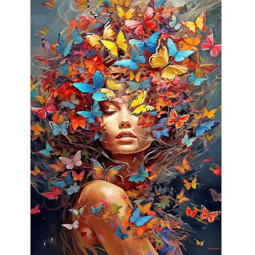 SHEGZHUC 40x50cm Eckige Steine Diamond Painting Frau mit Hut Diamant Painting Bilder Frauen mit Schmetterlingshut Mosaik Diamant Malerei Kunst Stickerei Kreuzstich Bilder Geschenk Wanddekoration SHEGZHUC 40x50cm Eckige Steine Diamond Painting Frau mit Hut Diamant Painting Bilder Frauen mit Schmetterlingshut Mosaik Diamant Malerei Kunst Stickerei Kreuzstich Bilder Geschenk Wanddekoration von SHEGZHUC