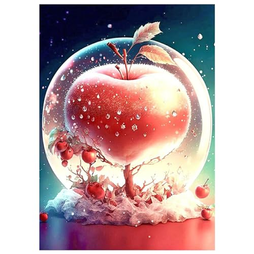 SHEGZHUC 5D Diamond Painting Apfel Kristall 30x40cm Diamond Painting Glas Apfel Diamant Painting Bilder Roter Apfel Blätter Apfelbaum Stickerei Kreuzstich Diamant Malerei Geschenk Wanddekoration SHEGZHUC 5D Diamond Painting Apfel Kristall 30x40cm Diamond Painting Glas Apfel Diamant Painting Bilder Roter Apfel Blätter Apfelbaum Stickerei Kreuzstich Diamant Malerei Geschenk Wanddekoration von SHEGZHUC