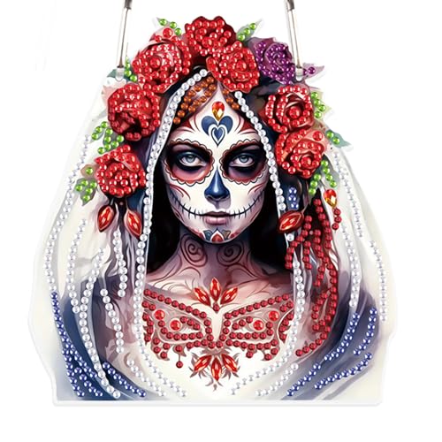 SHEGZHUC Diamond Painting Anhänger Sonnenfänger Diamond Painting Ornamente Diamant Malerei Kunst Stickerei Kreuzstich Geschenk Fenster Haustür zum Aufhängen Dekoration Totenkopf Skull Frauen Halloween SHEGZHUC Diamond Painting Anhänger Sonnenfänger Diamond Painting Ornamente Diamant Malerei Kunst Stickerei Kreuzstich Geschenk Fenster Haustür zum Aufhängen Dekoration Totenkopf Skull Frauen Halloween von SHEGZHUC