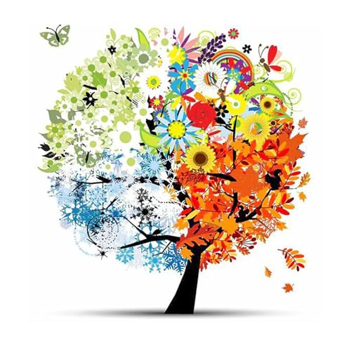 SHEGZHUC Diamond Painting Baum Vier Jahreszeiten 30x30cm Malen nach Zahlen Baum Diamant Painting Bilder Lebensbaum Bäume Diamant Malerei Kunst Stickerei Kreuzstich Bilder Geschenk Wanddekoration SHEGZHUC Diamond Painting Baum Vier Jahreszeiten 30x30cm Malen nach Zahlen Baum Diamant Painting Bilder Lebensbaum Bäume Diamant Malerei Kunst Stickerei Kreuzstich Bilder Geschenk Wanddekoration von SHEGZHUC