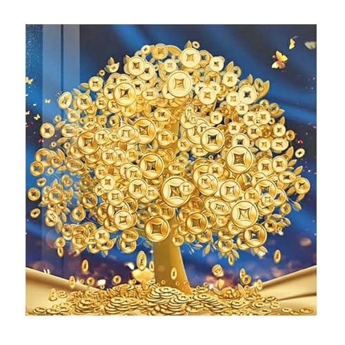 SHEGZHUC Diamond Painting Goldbaum Kupfermünzen Geld 30x30cm Malen nach Zahlen Baum Diamant Painting Bilder Lebensbaum Bäume Diamant Malerei Kunst Stickerei Kreuzstich Bilder Geschenk Wanddekoration SHEGZHUC Diamond Painting Goldbaum Kupfermünzen Geld 30x30cm Malen nach Zahlen Baum Diamant Painting Bilder Lebensbaum Bäume Diamant Malerei Kunst Stickerei Kreuzstich Bilder Geschenk Wanddekoration von SHEGZHUC