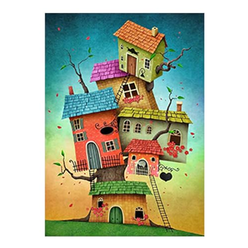 SHEGZHUC Diamond Painting Haus Gestapelter Arhat 30x40cm Diamond Painting Fantasy Cottage Diamond Painting Baumhaus Diamant Malerei Kunst Stickerei Kreuzstich Bilder Geschenk Wanddekoration Haus SHEGZHUC Diamond Painting Haus Gestapelter Arhat 30x40cm Diamond Painting Fantasy Cottage Diamond Painting Baumhaus Diamant Malerei Kunst Stickerei Kreuzstich Bilder Geschenk Wanddekoration Haus von SHEGZHUC