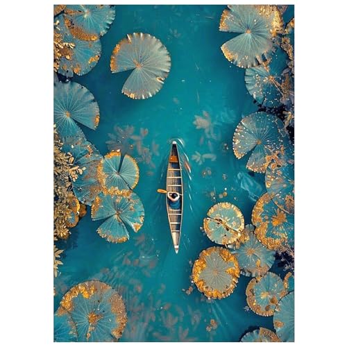 SHEGZHUC Diamond Painting Landschaft Grün 30x40cm Diamond Painting Lotusblätter Diamond Painting Schiffchen Segelboot Diamant Malerei Kunst Stickerei Kreuzstich Bilder Geschenk Wanddekoration SHEGZHUC Diamond Painting Landschaft Grün 30x40cm Diamond Painting Lotusblätter Diamond Painting Schiffchen Segelboot Diamant Malerei Kunst Stickerei Kreuzstich Bilder Geschenk Wanddekoration von SHEGZHUC