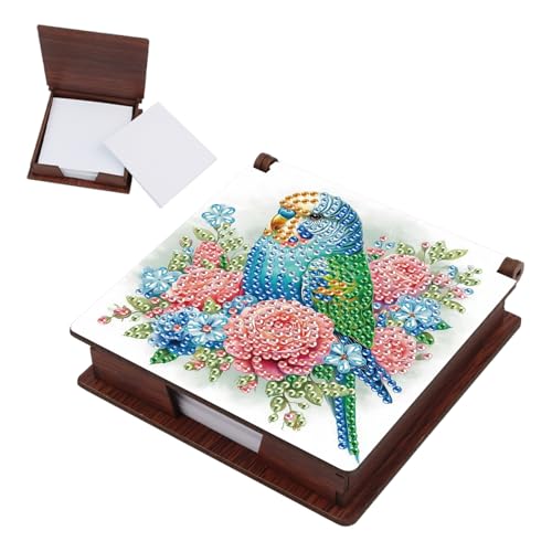 SHEGZHUC Diamond Painting Notizzettel Zettelbox Nachfüllpack Halter Bambus Notizblock mit 160 Blättern Diamant Malerei Zettelkasten Notizzettelbox Holz Mosaik Bilder Geschenk || Papagei Vogel Blumen SHEGZHUC Diamond Painting Notizzettel Zettelbox Nachfüllpack Halter Bambus Notizblock mit 160 Blättern Diamant Malerei Zettelkasten Notizzettelbox Holz Mosaik Bilder Geschenk || Papagei Vogel Blumen von SHEGZHUC