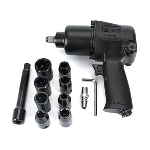 Drucklufthammer, 1/2 "Twin Hammer Luftschlagschlüssel Set mit Sockel MAX Drehmoment 660N.M Pneumatische Hülse pneumatische Werkzeuge Drucklufthammer, 1/2 "Twin Hammer Luftschlagschlüssel Set mit Sockel MAX Drehmoment 660N.M Pneumatische Hülse pneumatische Werkzeuge von SHEHUALI
