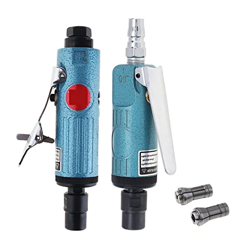 Drucklufthammer, 1/4-Zoll-Pneumatik-Stabschleifer Luft-Stabschleifer-Schleifmühle Gravierwerkzeug-Poliermaschine 22000 U/min / 25000 U/min for pneumatisches Werkzeug(25000RPM Rear Airout) von SHEHUALI