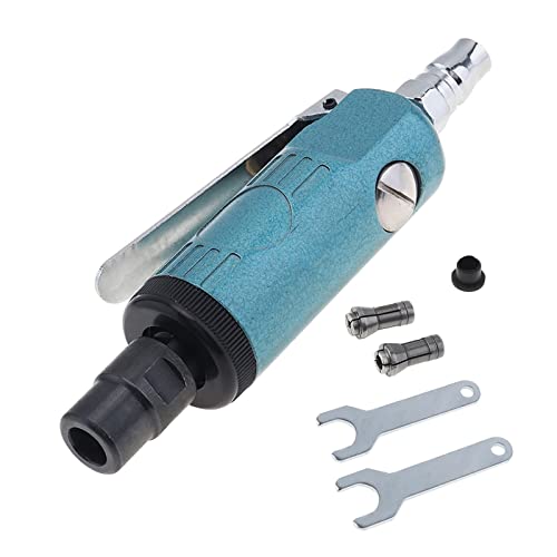 Drucklufthammer, 1/4-Zoll-Pneumatik-Stabschleifer Luft-Stabschleifer-Schleifmühle Gravierwerkzeug-Poliermaschine 22000 U/min / 25000 U/min for pneumatisches Werkzeug(25000RPMFront Airout) von SHEHUALI