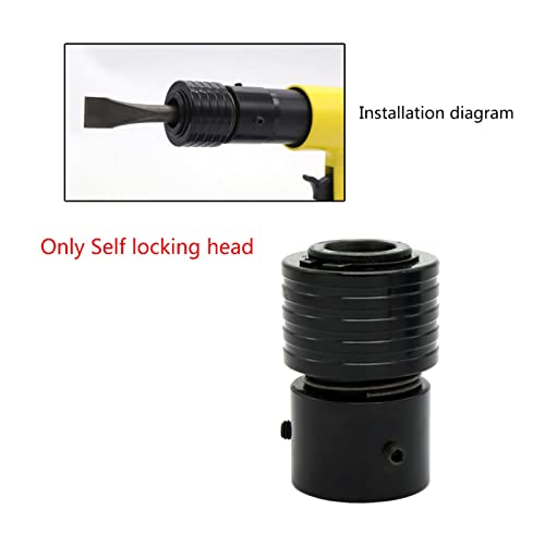 Drucklufthammer, 120mm Air Hammer Professionelle Handheld Pistolen Gas Schaufeln Kleiner Rostentferner Pneumatische Werkzeuge mit 4 Meißel Set(Self locking head) von SHEHUALI
