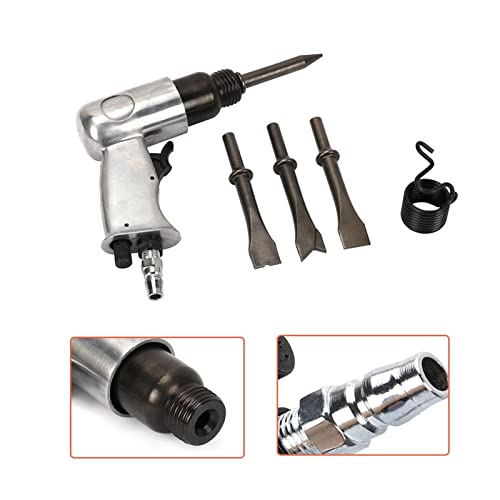 Drucklufthammer, 120mm Professionelle Handheld-Pistole Gasschaufeln Lufthammer Kleiner Rostentferner Schneiden Bohren Abplatzen Pneumatische Werkzeuge von SHEHUALI