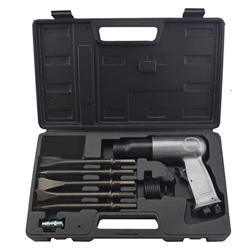 Drucklufthammer, 190mm Air Hammer Pneumatische Waffe Werkzeug Set Hochleistungsstoßabsorption mit 4 stücke Meißel Ergonomisch Griff Drucklufthammer, 190mm Air Hammer Pneumatische Waffe Werkzeug Set Hochleistungsstoßabsorption mit 4 stücke Meißel Ergonomisch Griff von SHEHUALI