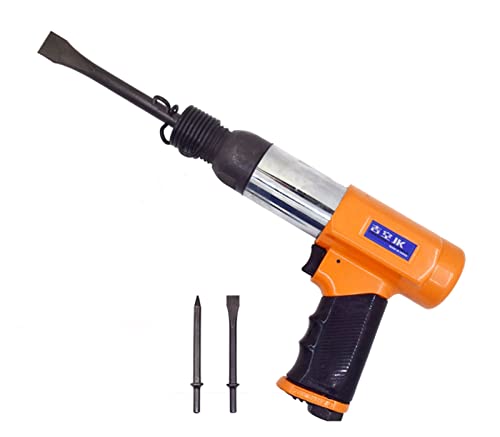 Drucklufthammer, 250mm 10 "Industrial Air Hammer Pneumatische Werkzeuge Pistolen Griff Flusshacker Bremsbelastung Scaling Hammer Flat Meißel Heavy Duty(250mm) von SHEHUALI