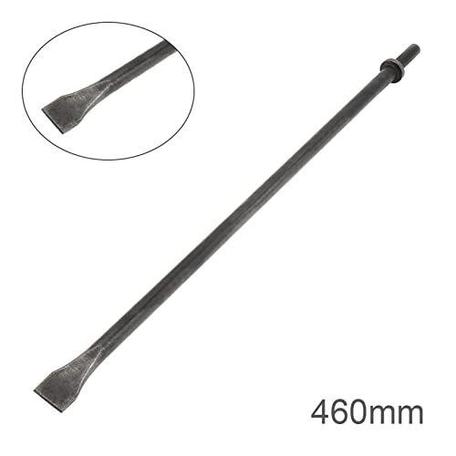Drucklufthammer, 4 teile/los Lufthammer Kopf Luft Meißel Hartstahl Feste Schlaghammer Kopfstütze Pneumatische Werkzeug zum Klopfen/Rostentfernung(460mm Flat) von SHEHUALI