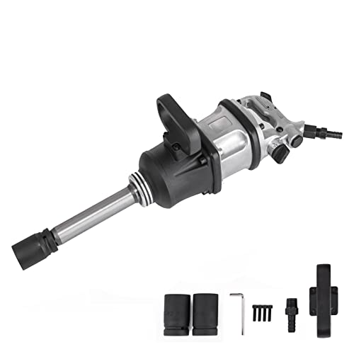 Drucklufthammer, Druckluft-Schlagschrauber 3800 Nm Pneumatischer Doppelhammer-Luftschrauber mit langer Nase for Entfernen von LKW-Reifen Hochleistungs-Lufthammer-Kit von SHEHUALI