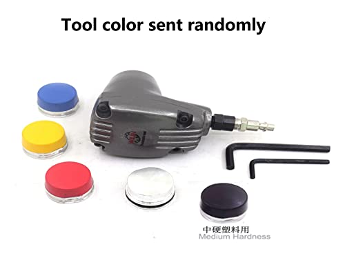 Drucklufthammer, Griff Pneumatischer Hammer Handlufthammer Palmenhammer Härte Hammerspitzen Set Mini Kleiner Selbstmeißelhammer(Laranja) von SHEHUALI