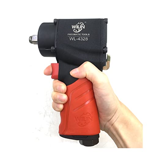 Drucklufthammer, Industrielle pneumatische Werkzeuge 1/2 "Zoll Mini Composite Luftschlagschlüssel 65 0nm Drehmoment Twim Hammer.(WL-4328 Red rubble) von SHEHUALI