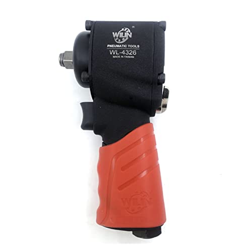 Drucklufthammer, Pneumatische Luftwerkzeuge Schlagschlüssel 1/2 Zoll Luftwinkel Einzelhammer Gummigriff Doppelhammer großes Drehmoment(Orange) von SHEHUALI