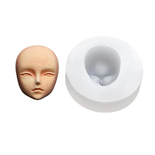 Clay Mold Human Dolls Face Clay Mold Silicone Chocolate Candy Mold Fondant Cake Cupcake Decorating Tool 3D Dolls Head Mold Baby Head Mold Silicone Fondant Cake Mold von SHENGANG