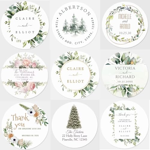 100 Stück personalisierte runde Kreis-Etikettenaufkleber, benutzerdefinierter Name und Datum, Dankeschön-Aufkleber for Brautparty, Party, Gastgeschenke, Hochzeitsdeko 100 Stück personalisierte runde Kreis-Etikettenaufkleber, benutzerdefinierter Name und Datum, Dankeschön-Aufkleber for Brautparty, Party, Gastgeschenke, Hochzeitsdeko von SHENGBEIDZ