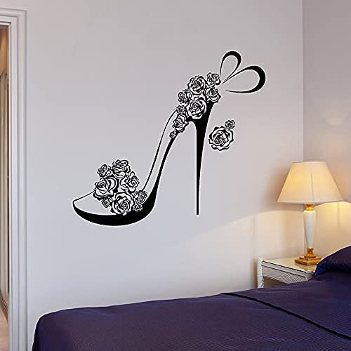 High Heels Wandaufkleber Schuhe Blume Schöne Mode Wandaufkleber Mädchen Schlafzimmer Wohnkultur Vinyl Tapete 63X57Cm High Heels Wandaufkleber Schuhe Blume Schöne Mode Wandaufkleber Mädchen Schlafzimmer Wohnkultur Vinyl Tapete 63X57Cm von SHENGWW