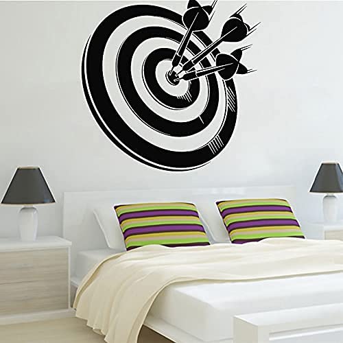 Spiel Wandaufkleber Darts Und Ziel Vinyl Aufkleber Sport Wohnkultur Wohnzimmer Art Deco Wandbild 71X73 Cm von SHENGWW