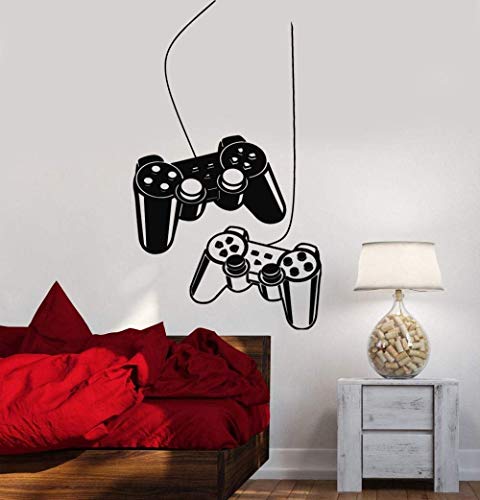 Wandaufkleber, Joystick Abnehmbare Wandtattoos Spieler Videospielzimmer Kinder Vinyl Aufkleber Kunst Wand Tattoo Teen Schlafzimmer Wandbild 85X69Cm von SHENGWW