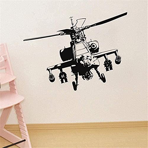 Wandaufkleber Wandaufkleber Vinyl Militär Hubschrauber Wandbild Dekoration 57X74Cm von SHENGWW
